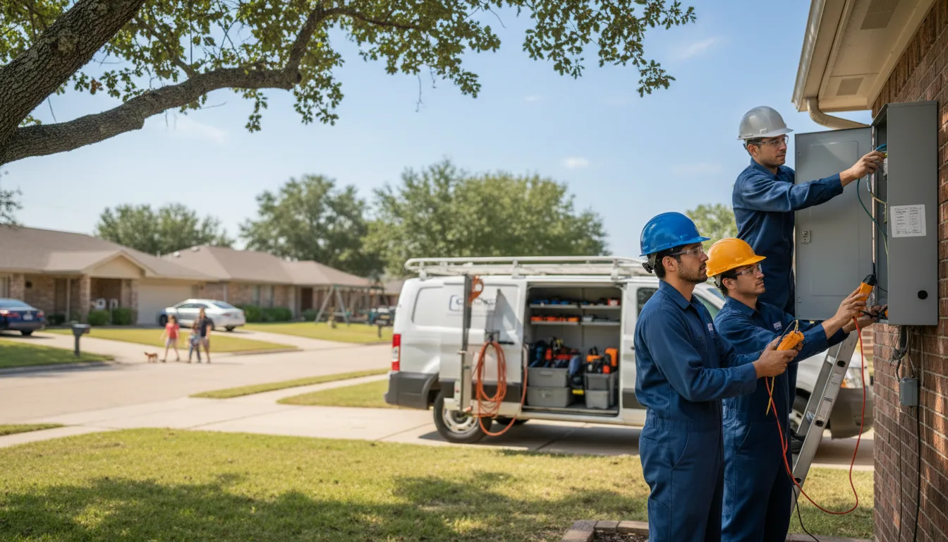 Certified electrician providing emergency electrical services in Ellendale, DE